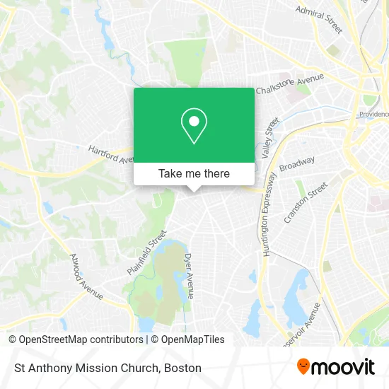 St Anthony Mission Church map