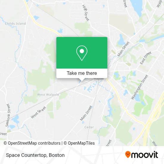 Space Countertop map