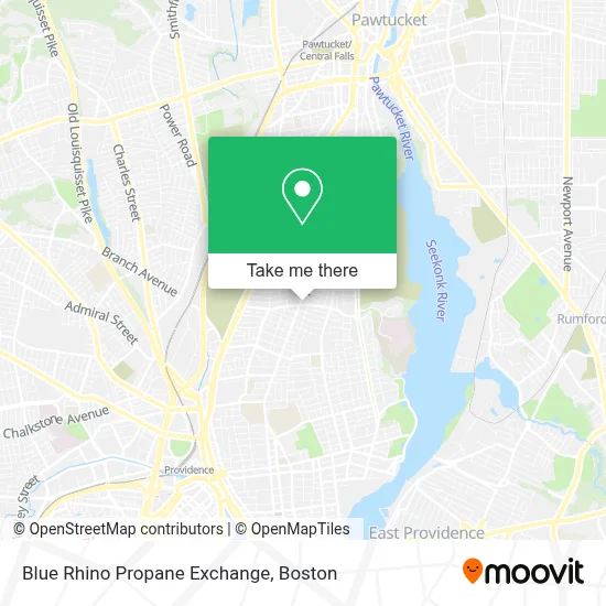 Blue Rhino Propane Exchange map