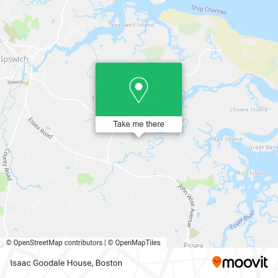 Isaac Goodale House map