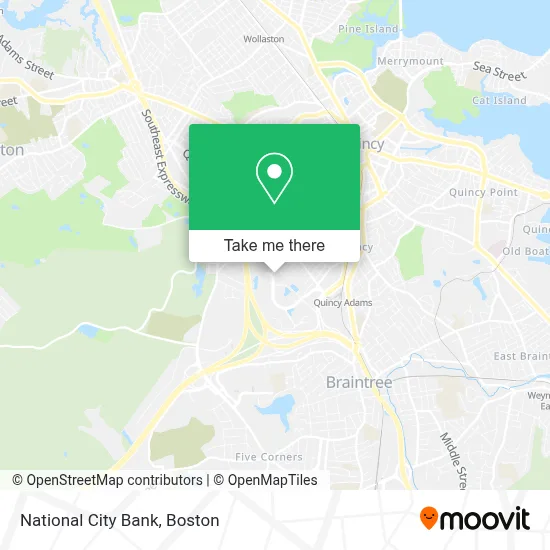 National City Bank map