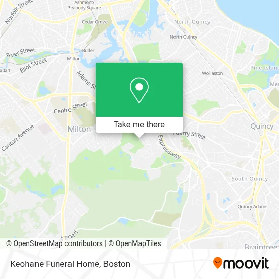 Keohane Funeral Home map