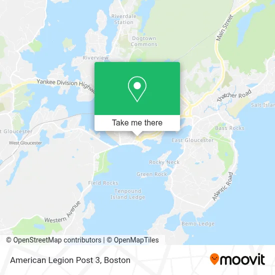 American Legion Post 3 map