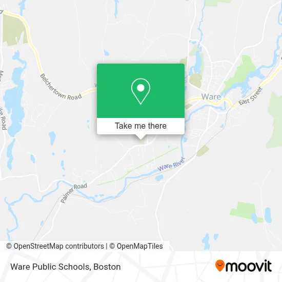 Ware Public Schools map