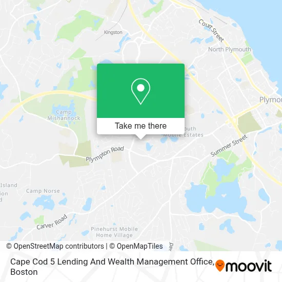 Cape Cod 5 Lending And Wealth Management Office map