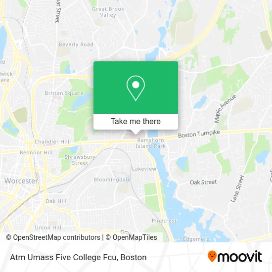 Atm Umass Five College Fcu map