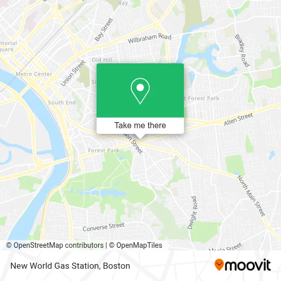 New World Gas Station map