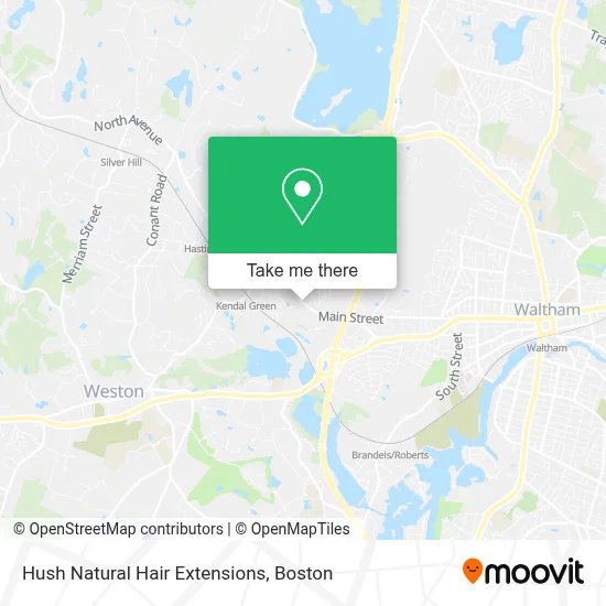 Hush Natural Hair Extensions map