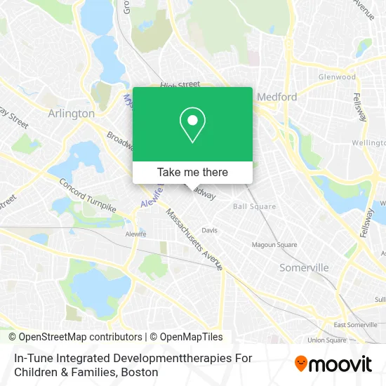 In-Tune Integrated Developmenttherapies For Children & Families map