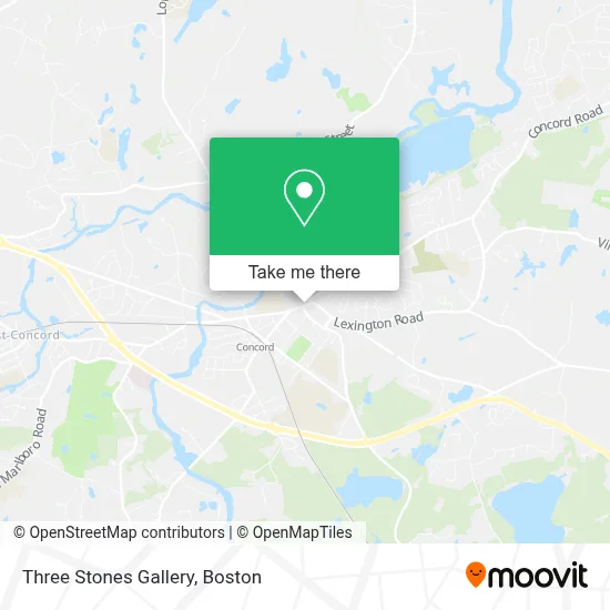 Three Stones Gallery map