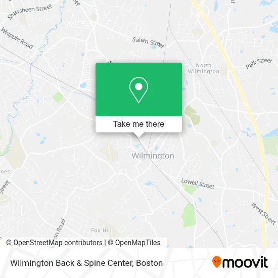 Wilmington Back & Spine Center map