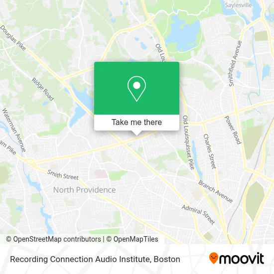 Recording Connection Audio Institute map
