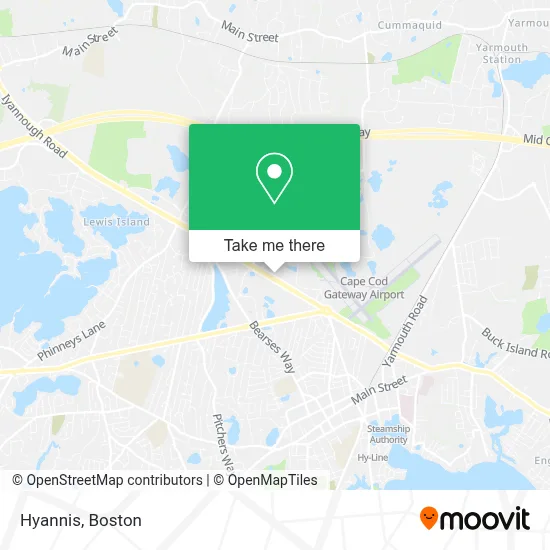 Hyannis map