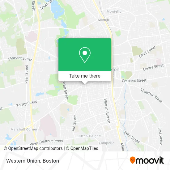Western Union map