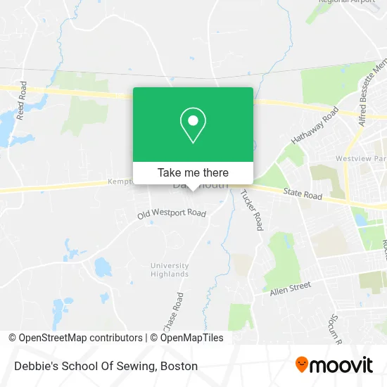 Debbie's School Of Sewing map