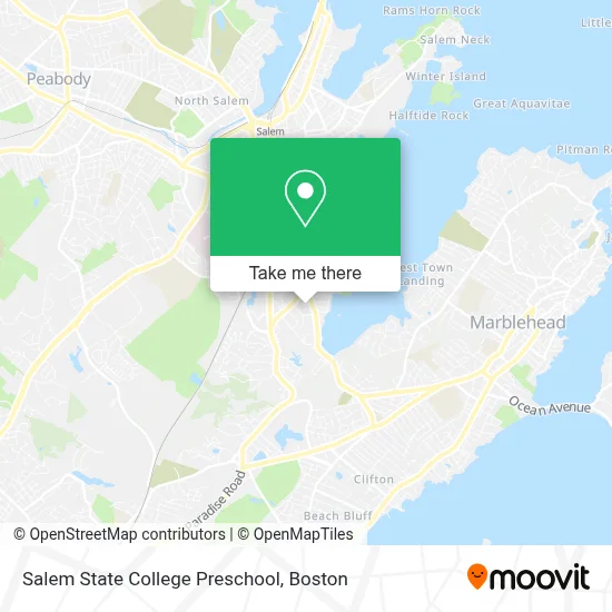 Salem State College Preschool map