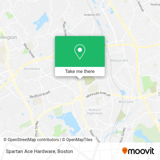 Spartan Ace Hardware map