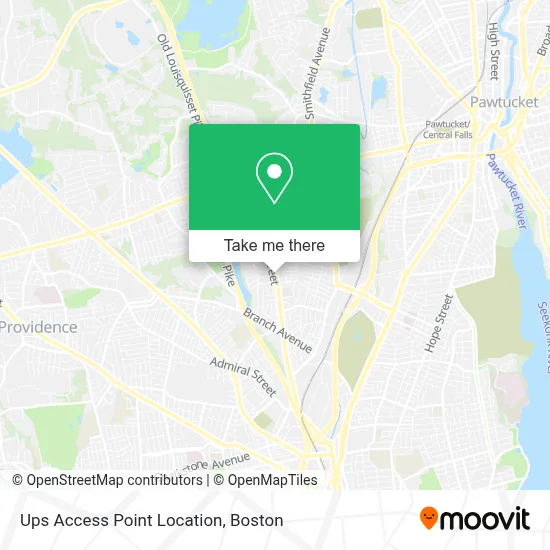 Ups Access Point Location map