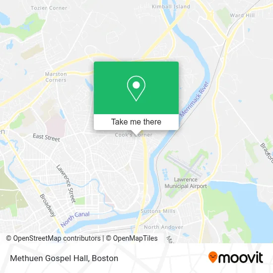 Methuen Gospel Hall map
