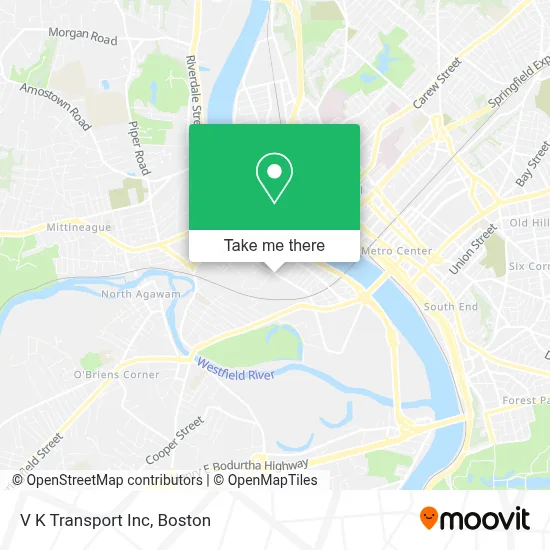 V K Transport Inc map