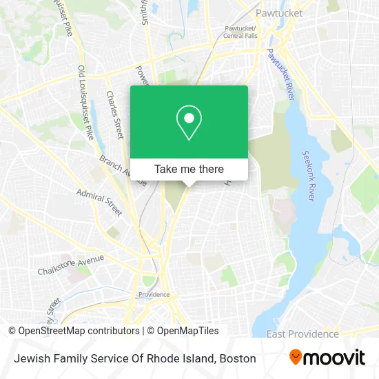 Jewish Family Service Of Rhode Island map