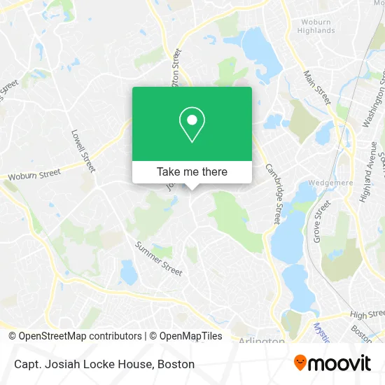 Capt. Josiah Locke House map