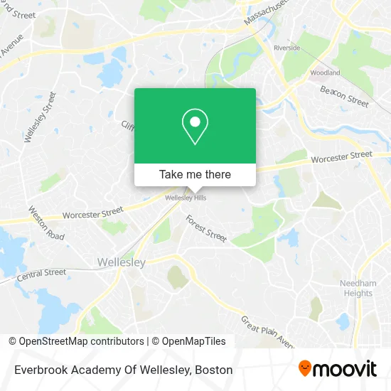 Everbrook Academy Of Wellesley map