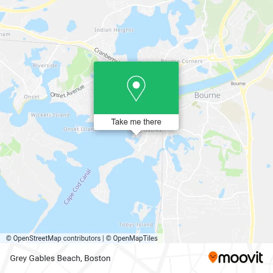 Grey Gables Beach map