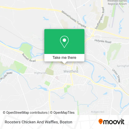 Roosters Chicken And Waffles map
