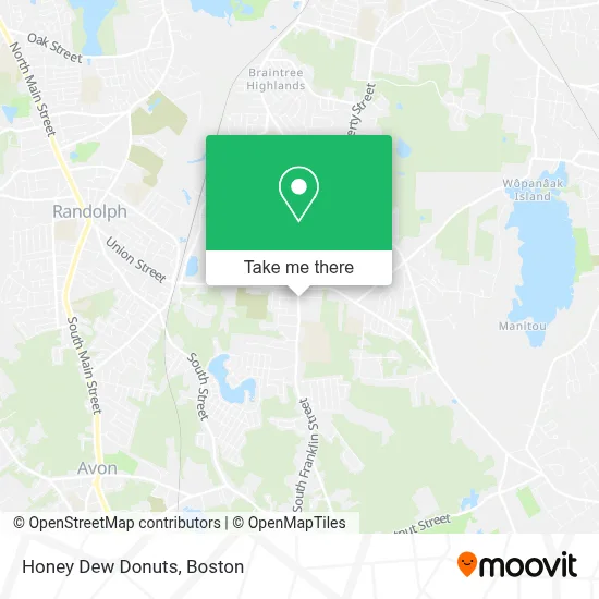 Honey Dew Donuts map
