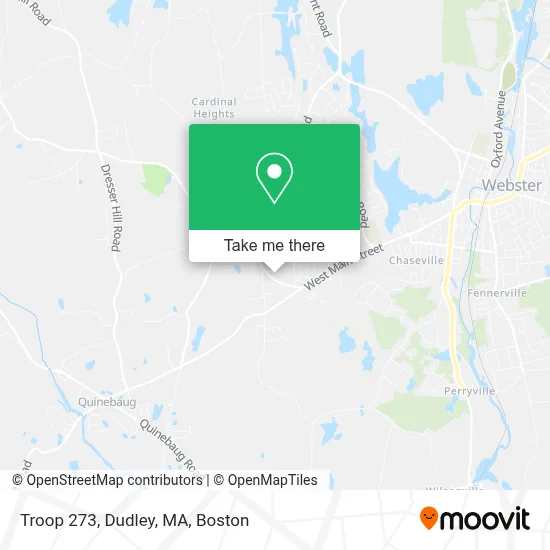 Troop 273, Dudley, MA map