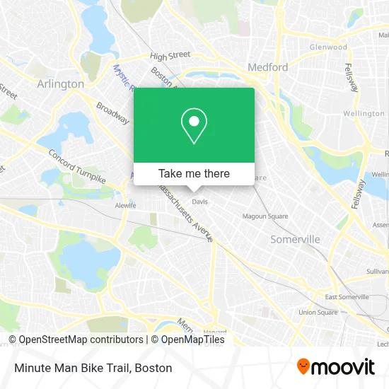 Minute Man Bike Trail map