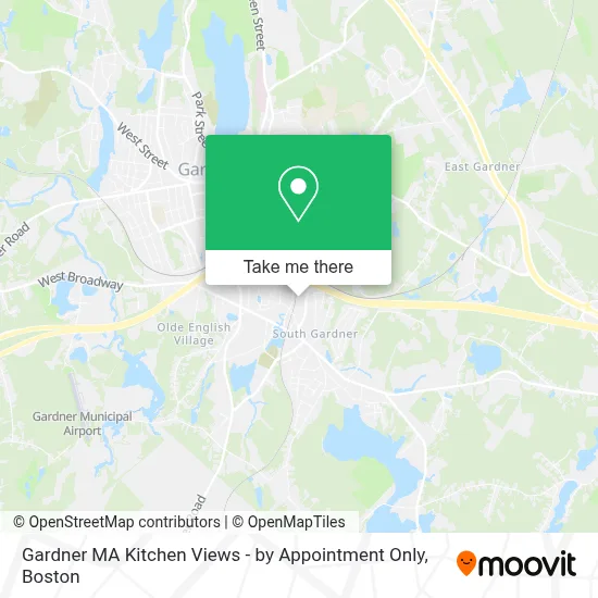 Gardner MA Kitchen Views - by Appointment Only map