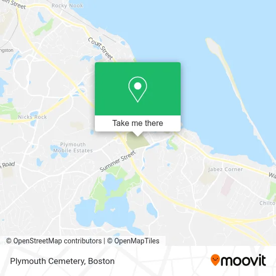 Plymouth Cemetery map
