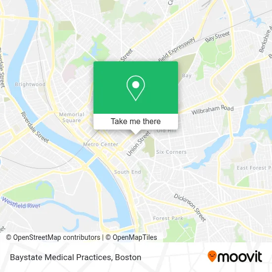 Baystate Medical Practices map