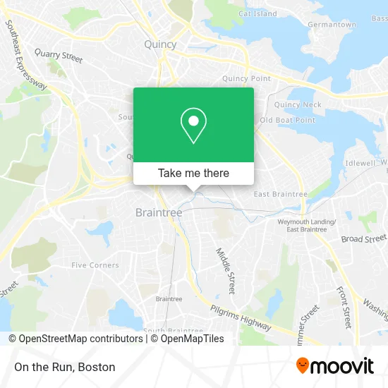 On the Run map