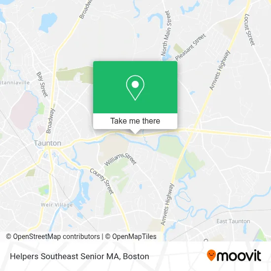 Helpers Southeast Senior MA map