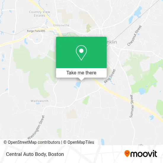 Central Auto Body map