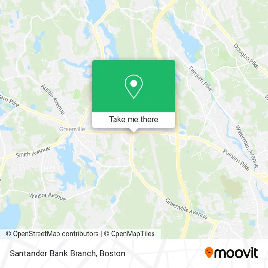 Santander Bank Branch map