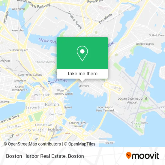 Boston Harbor Real Estate map