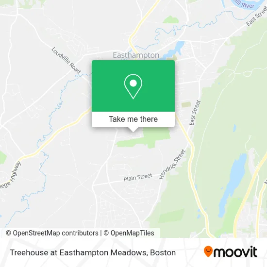 Treehouse at Easthampton Meadows map