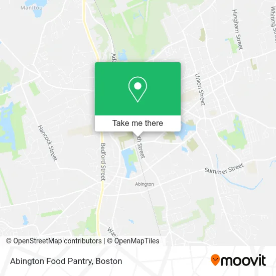 Abington Food Pantry map