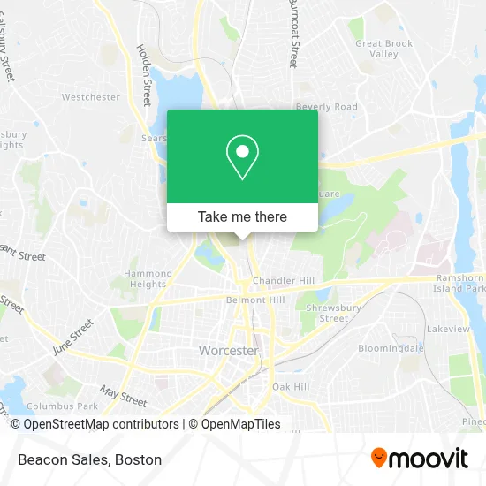 Beacon Sales map