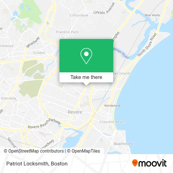 Patriot Locksmith map