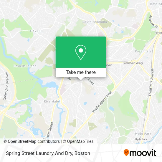 Spring Street Laundry And Dry map