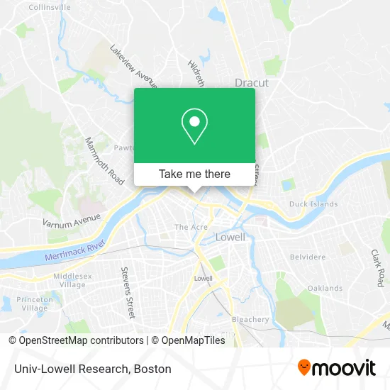 Univ-Lowell Research map