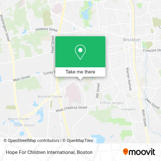 Hope For Children International map