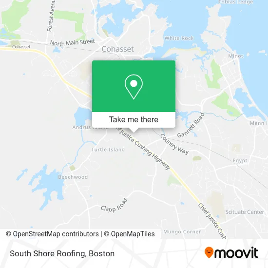 South Shore Roofing map