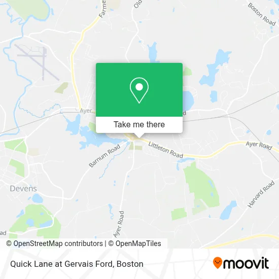 Quick Lane at Gervais Ford map