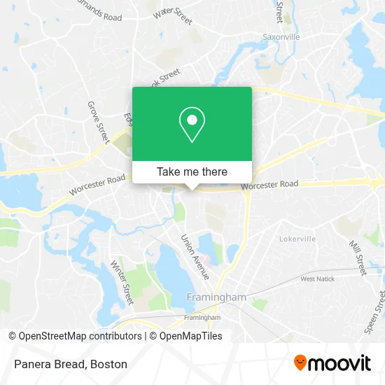 Panera Bread map